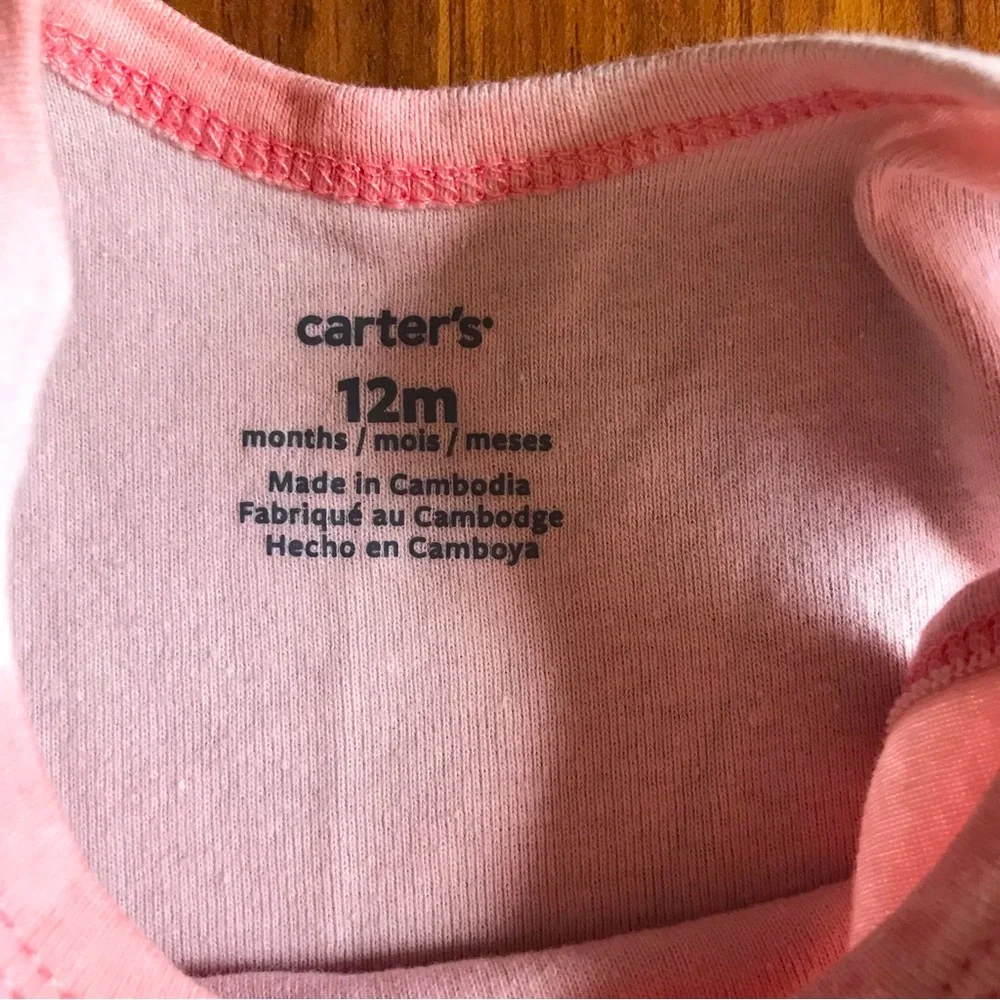 Carter’s Baby Girl’s Tie-Dye Bodysuit Size 12 Months